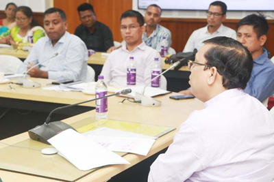 Social Welfare Minister Tinku Roy joined a meeting for observance of international day for persons with disabilities and Khelo Tripura para-games at Civil Secretariat in Agartala on October 29.